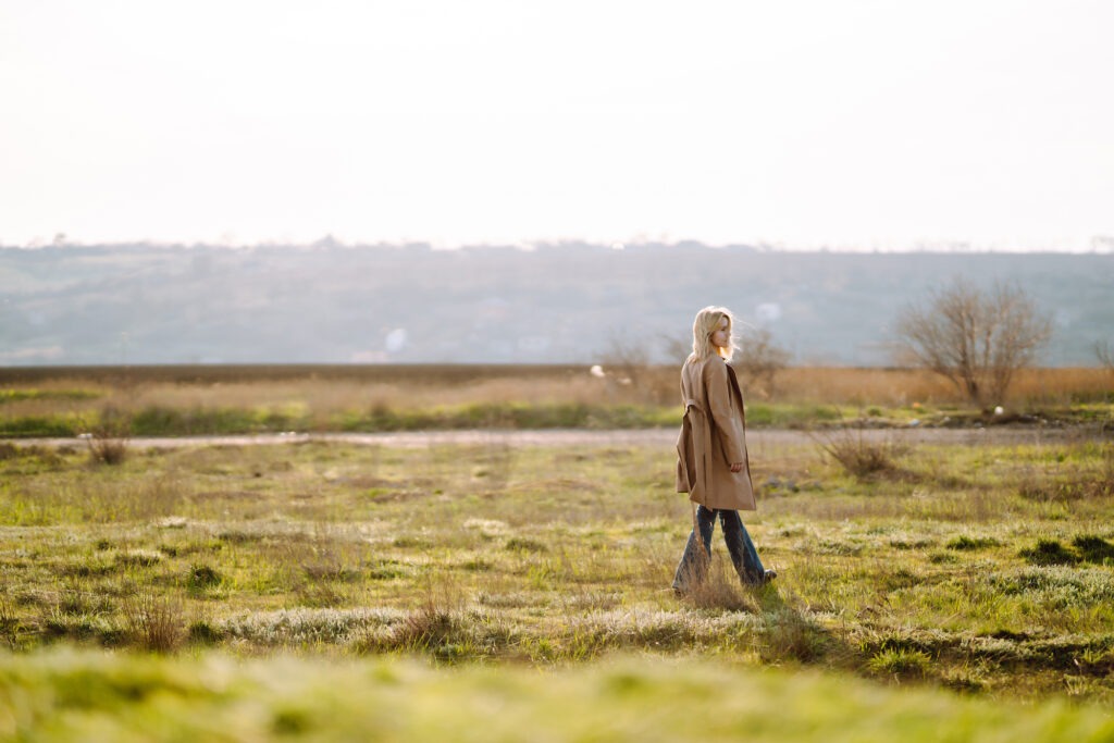 young woman enjoys a spring sunny day people lif 2023 11 27 04 57 21 utc